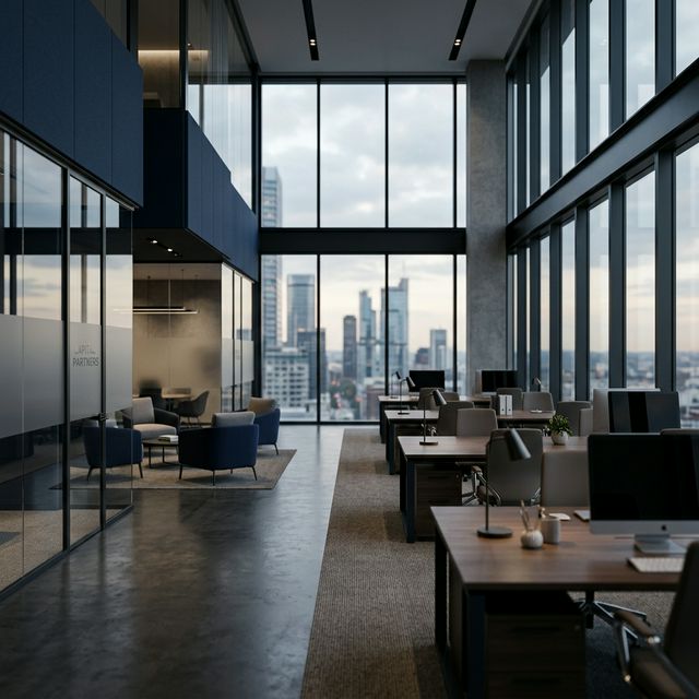JYJ & CO. Chartered Accountants Office Background